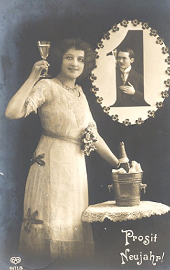 Photo Montage of a New Year’s Toast. Photo Montage of a New Year’s Toast.