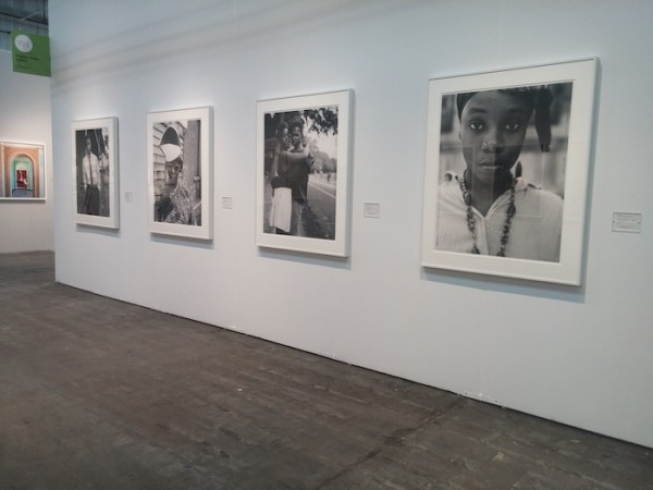 Dawoud Bey's photographs at Stephen Daiter Gallery booth.