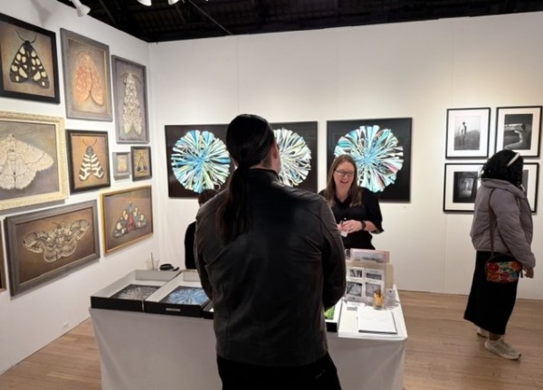 Houston's Catherine Couturier Gallery was busy and did well at the show.