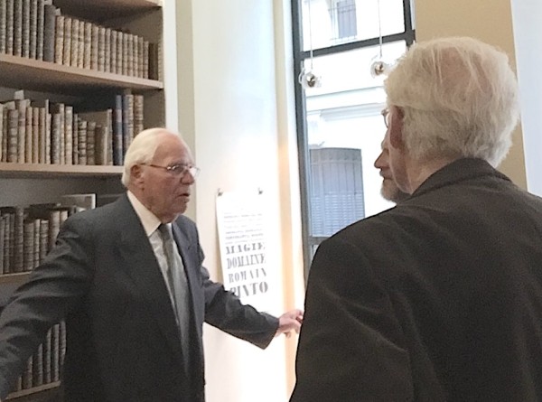 André Jammes receiving two American collectors, May 2015.