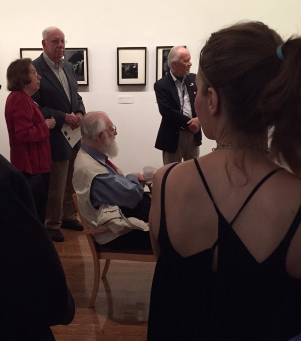 Dave Heath sitting at the opening reception of his show in Philadelphia last fall. (Photo by Alex Novak)